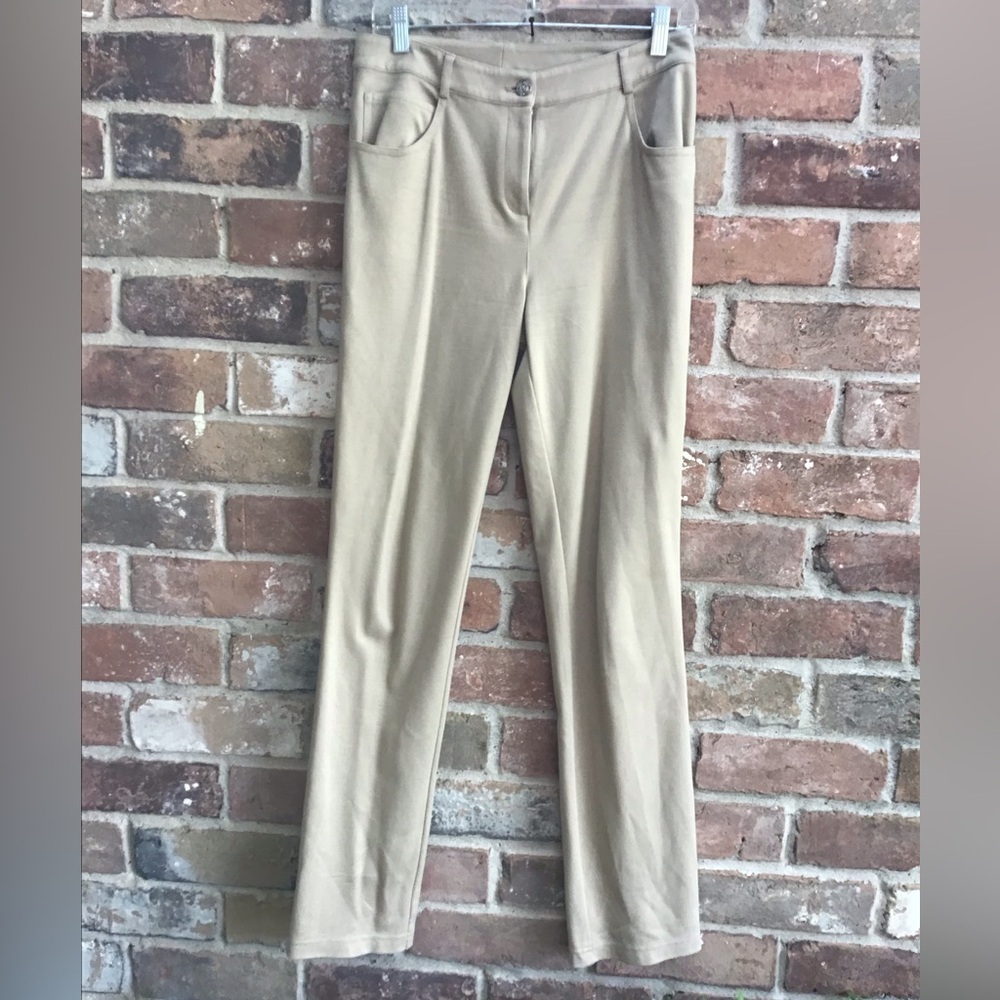 St. John Classic stretch twill khaki Women's Pants size 4